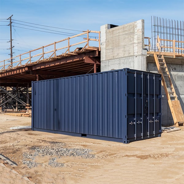 our construction site storage containers have varying weight capacities to accommodate different materials and equipment